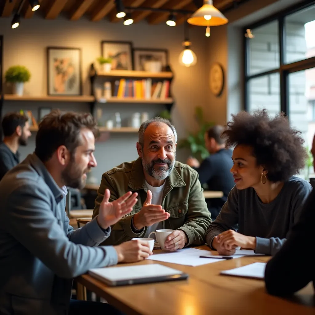 Creative team at work